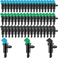60-piece drip emitter garden flag irrigation drip filter, 3 sizes, suitable for trees and shrubs