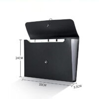 13-Pocket Expandable File Bag - Accordion-Style File Bag - Expandable File Organizer - Large Capacity Accordion-Style Folder - File Organizer - File Storage - For Protecting Paper Documents and Travel