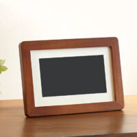 7-inch wooden photo frame, can be hung vertically or horizontally, suitable for photos 12.7x17.8 cm and smaller. A beautiful gift, suitable for desktops, wall hangings, and other occasions. - Wood col