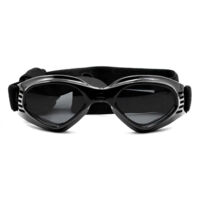 Dog goggles, dog sunglasses, UV protection, windproof, snowproof dog goggles, cat glasses (black)