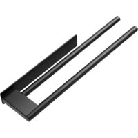 No-drill towel rack - Black towel rack - Matte towel rack - Bathroom towel rack - Stainless steel bathroom towel rack - Self-adhesive double-layer towel rack - 39cm - Kitchen and bathroom furniture ra