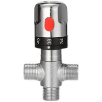 Adjustable brass bathroom thermostatic mixer tap, hot and cold water mixer tap, household boiler temperature control valve