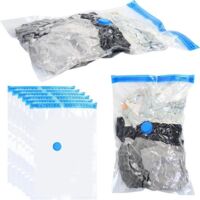 Vacuum Compression Bags - 8-pack - 60 x 40 cm - Small compression bags suitable for clothing, luggage, and comforters.