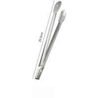 Stainless steel kitchen cooking tongs, multi-functional tongs, outdoor BBQ tongs, BBQ tongs/meat tongs/bread tongs/buffet tongs/steak tongs, 2-pack - 16 inches