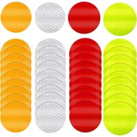 80-piece pack of reflective stickers, warning reflective stickers, nighttime safety, waterproof reflective stickers, suitable for strollers, vehicles, bicycles, motorcycles, clothing.