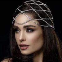 Rhinestone tassel headdress, 1920s women's hair accessories
