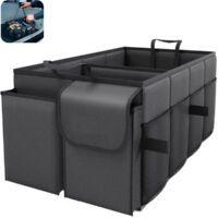 Car storage bag - storage box - foldable - storage container - suitable for storing tools, car parts and household items - black - 563328 cm