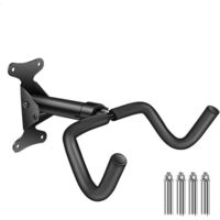 Bicycle Rack - Wall-Mounted Bicycle Rack - Stainless Steel, 30kg Load Capacity - Adjustable Steering Angle - Telescopic Wall-Mounted Bicycle Rack - Suitable for Indoor Garages