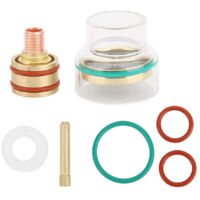 Kit consommables collet de lentille gaz TIG pour torche WP9 WP20, bague blanche 2.4MM