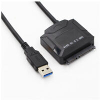 Cable Adaptateur USB 3.0 Vers Convertisseur Disque Dur 2,5/3,5 Pouces pour Disque Dur SSD Cable USB3.0 Vers , Sans Prise