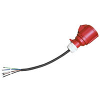 Chargeur EV CEE Fiche D'Alimentation Femelle Rouge avec Cable Adaptateur de Prise à 5 Broches Se Connecte au Chargeur Portable 16A 11KW
