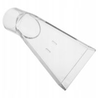 Embout transparent multifonctionnel, adapté au nettoyage des sièges de voiture et des canapés.