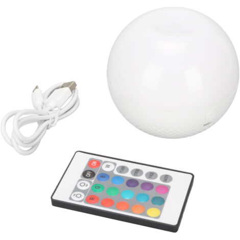 Lampe de chevet RGB avec 16 couleurs, télécommande sensible et contrôle tactile - Veilleuse d'ambiance (1/5)