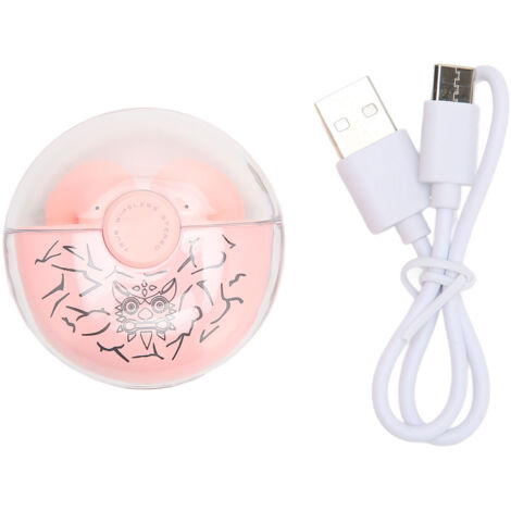 Écouteurs Bluetooth sans Fil avec Annulation de Bruit, Son Stéréo HiFi, Design Élégant Rose pour Jeux et Multifonction (1/5)