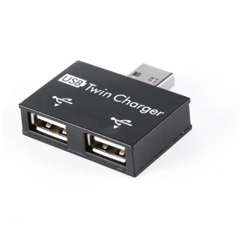 Mini Hub USB 2 Ports, Double Chargeur USB pour PC et Disques Flash