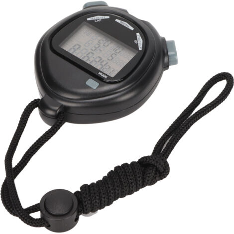 Chronomètre Sportif Digital avec Mémoire 100 Tours, Compte à Rebours et Affichage 3 Lignes pour Entraînement (1/5)