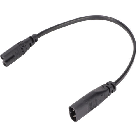 Câble d'extension IEC320 C8 vers C7 pour ordinateur portable, imprimante, moniteur et enceintes - 0.3m / 1.0ft (1/5)
