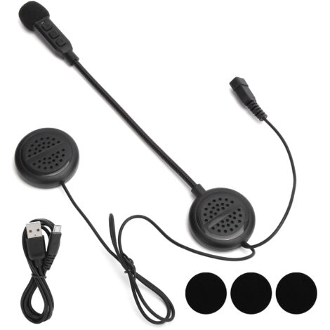Casque moto Bluetooth étanche avec micro et réduction de bruit stéréo sans fil (1/5)