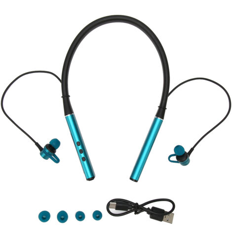 Casque Bluetooth avec Bande de Cou, Écouteurs Magnétiques Sans Fil pour Sport et Fitness, Son Stéréo HiFi et Basses Profondes, Vert Foncé (1/5)