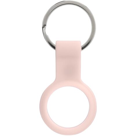Étui de Protection Silicone Anti-Rayures avec Porte-Clés pour iPhone (Rose Clair) (1/5)