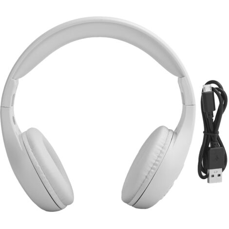 Casque Bluetooth FM HRD601 Pliable pour Musique Mobile, Jeux et Extérieur - Blanc (1/5)