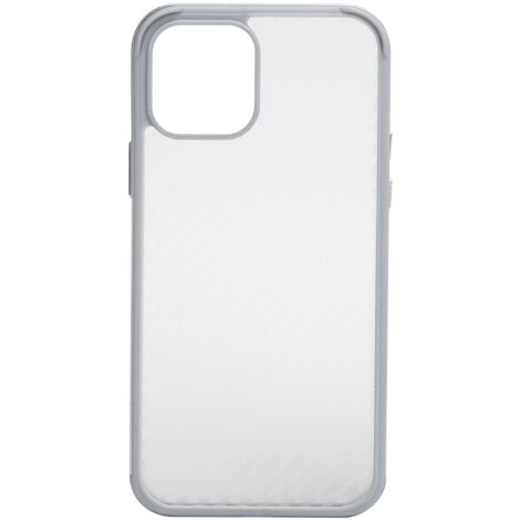SULADA Coque iPhone 12/12 Pro en Fibre Métallique, Protection Intégrale et Cadre Argenté Élégant (1/5)