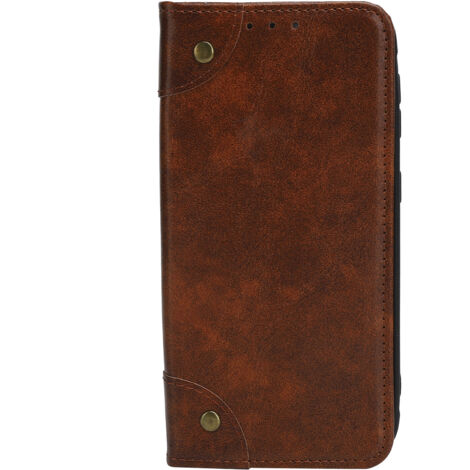 Étui cuir complet antichoc pour Samsung Galaxy X Cover 5 avec fente carte - Marron (1/5)