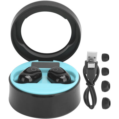 Écouteurs Bluetooth TWS SMS-T10 avec Écran Numérique et Recharge (Bleu) (1/5)