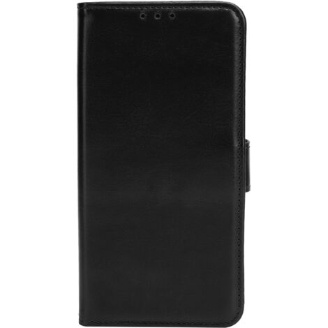 Étui Samsung S21 FE en cuir, protection choc intégrale avec fente pour carte, noir (1/5)