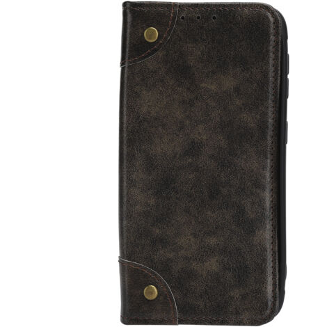 Étui cuir complet antichoc pour Samsung Galaxy X Cover 5 avec portefeuille intégré - Café (1/5)