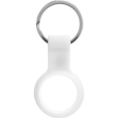 Étui de Protection Silicone Anti-Rayures avec Porte-Clés pour iPhone (Blanc) (1/5)