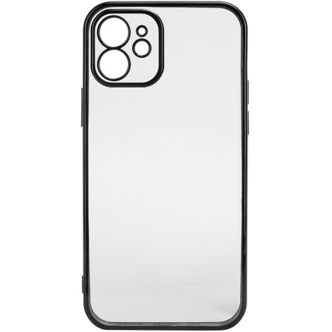 SULADA Coque de Protection iPhone 12, Étui TPU Électroplaqué Corps Complet, Noir (1/5)