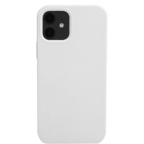 Étui en silicone antichoc pour iPhone 12 Mini - Protection complète (Blanc) (1/5)