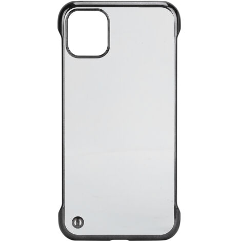 Coque iPhone 11 Transparente avec Bordure Partielle en PC Dur Métallisé (1/5)