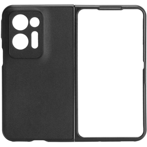 Étui téléphone Find N2 en cuir véritable anti-choc et anti-chute, fin et protecteur noir (1/5)