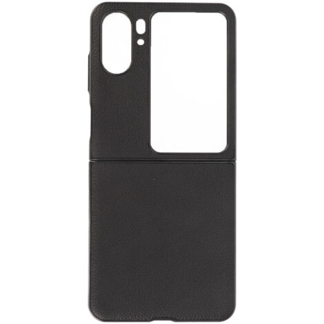 Étui en cuir véritable premium anti-chute pour Find N2 Flip - Noir (1/5)