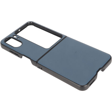 Étui en Cuir Véritable Premium Anti-Chute pour Find N2 Flip - Bleu (1/5)