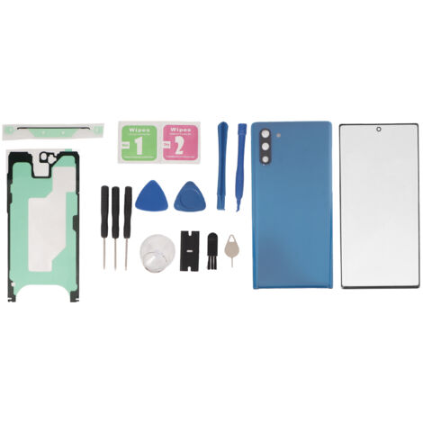 Coque de rechange en verre arrière et kit de réparation écran avant pour Samsung Galaxy Note 10 Bleu (1/5)