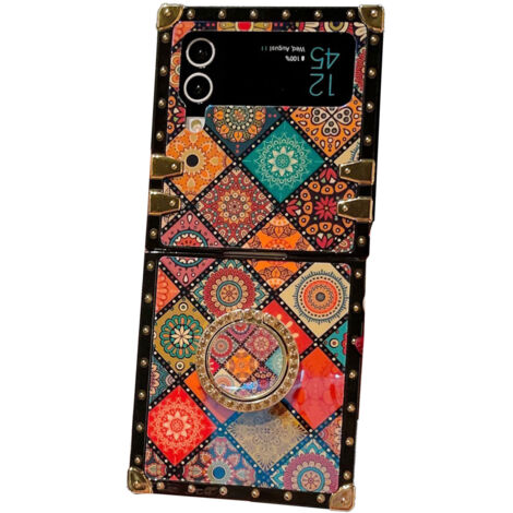 Coque de Téléphone Pliable Anti-Dérapante et Anti-Chaussette - Protection Luxueuse en TPU et PC avec Dragonne pour Z FLIP 3 (1/5)