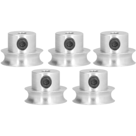 5 Poulies de Transmission Fixes à Vis - Pour Courroies Rondes 16mm - Mécanisme Durable - Lot de 5 Pièces (5401000400016) (1/5)