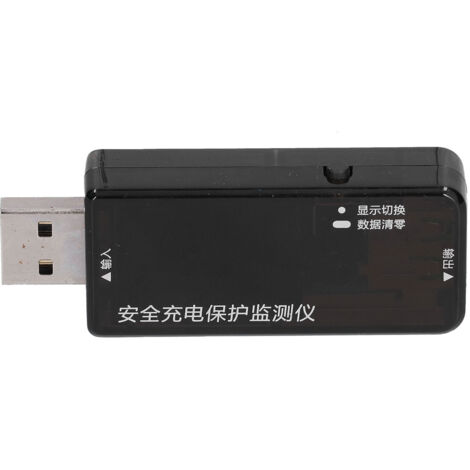 Testeur Double Face USB pour Mesurer Tension, Courant et Temps avec Affichage Basse Consommation