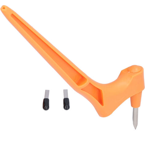 Couteau Rotatif 360° pour Artisanat et Projets DIY - Kit de Découpe Créatif avec Lame Tournante Orange (1/5)