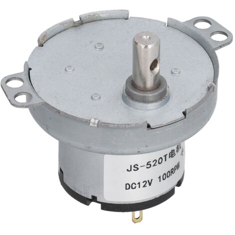 Moteur à courant continu 12V synchrone haute performance, réducteur de vitesse, couple important 100 tr/min pour équipements de précision