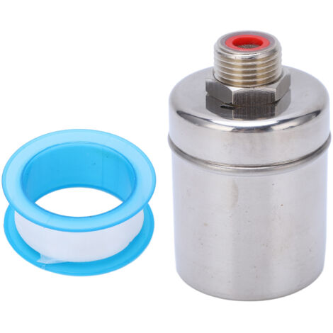 Soupape à flotteur en acier inoxydable G1/2 pour régulation automatique du niveau d'eau, réservoir ou évier (1/5)