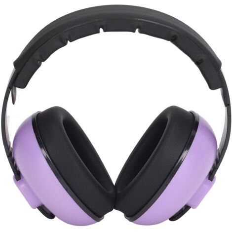 Casque antibruit pliable avec réduction sonore NRR 31 dB, confortable et portable, couleur violette (1/5)