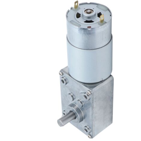 Moteur électrique 12V à engrenage hélicoïdal autobloquant, 12 tours/min, avec roulements étanches, pour automatisation domestique et appareils électroménagers. (1/5)