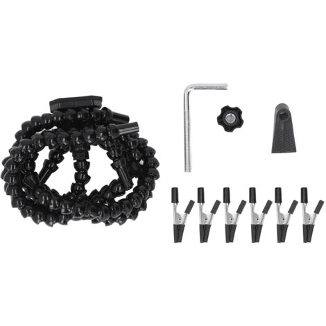 Support de Bras Articulé pour Soudage - Porte Carte Électronique avec 5 Pinces pour Travaux de Précision
