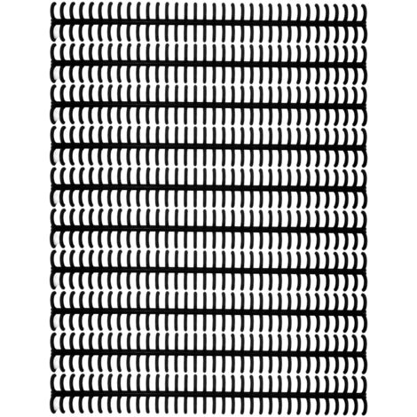 Anneaux de reliure plastique détachables 12mm, 34 trous, noirs pour classeur à feuilles mobiles (1/5)