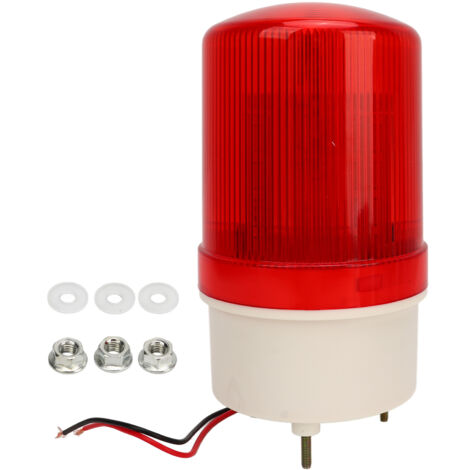 Phare d'urgence LED rotatif 220V - Signal lumineux stroboscopique rouge pour alarme industrielle silencieuse (1/5)