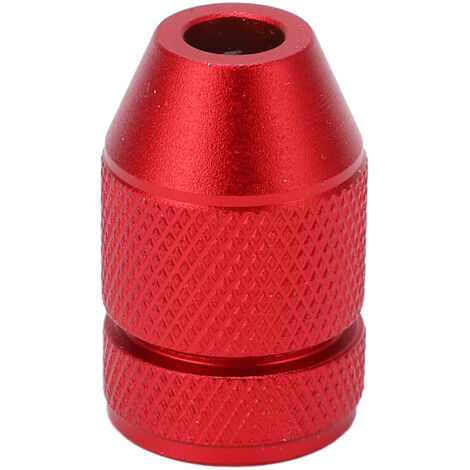 Collier de serrage réglable pour perceuse, en alliage d'aluminium avec bague anti-glissement nylon, compatible mèches 0.04 à 0.2 pouces, parfait pour perçage bois et bricolage. (1/5)
